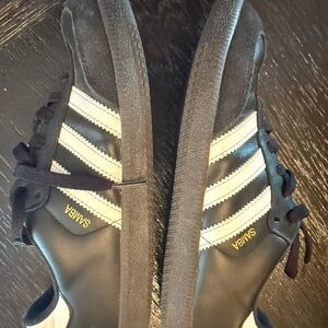 Adidas Samba Black with White Stripes